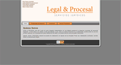 Desktop Screenshot of legalprocesal.com