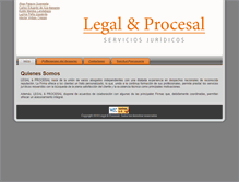 Tablet Screenshot of legalprocesal.com